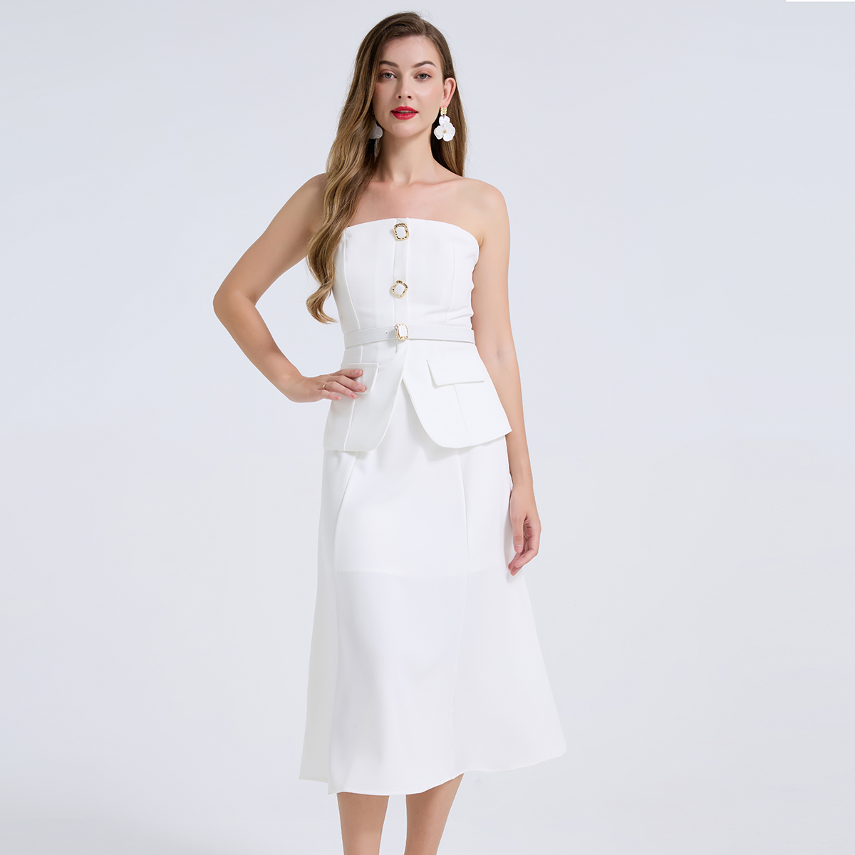 Women Formal Wear For Meeting - 2 Parça Set Kadın Kıyafetleri Zarif