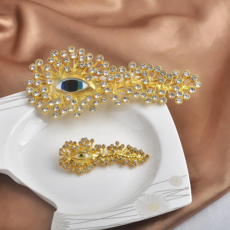 Women Formal Wear For Meeting - Minimalist Rhinestone Göz Şeklinde Broş Kadınlar