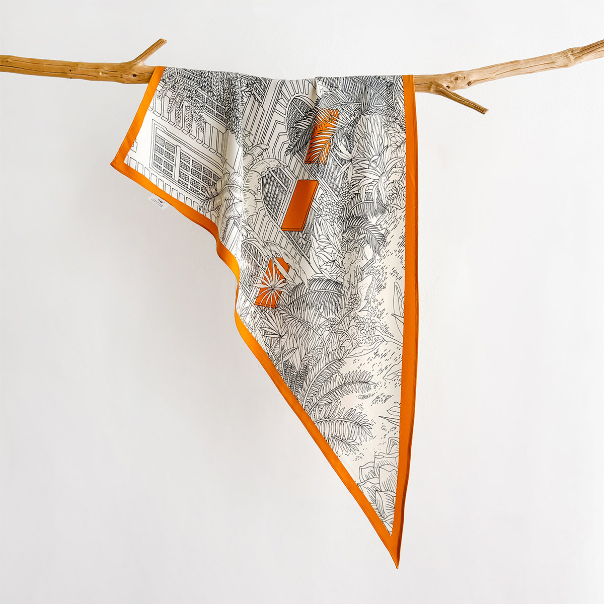 Scarf Silk Neck - Trendy Bandana % 100% Dut Üçgen