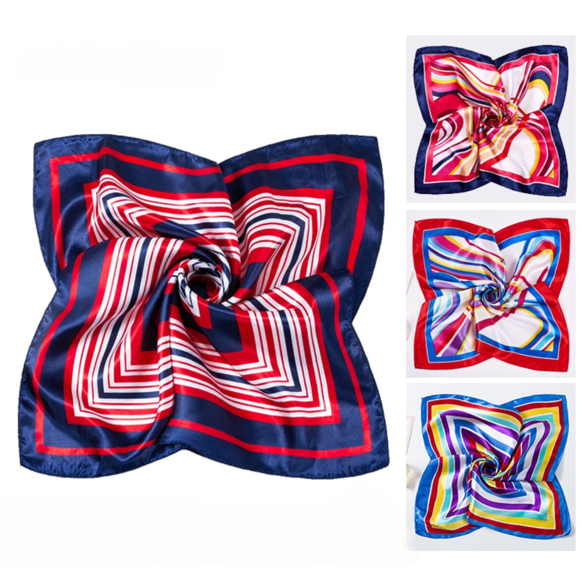 Scarf Silk Neck - 50*50cm kare ipek eşarplar eşarp kadın