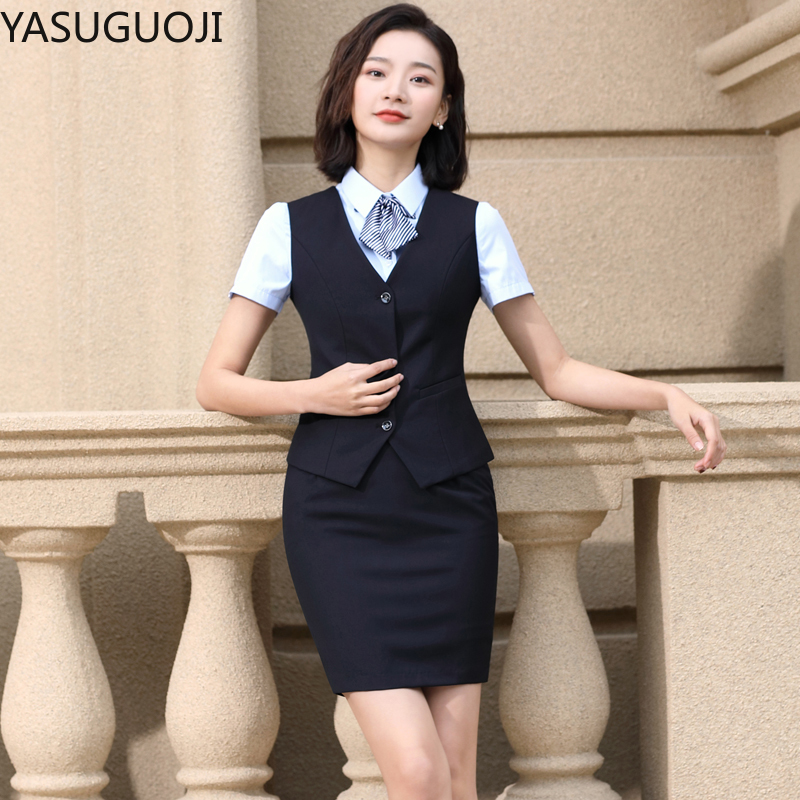 Women Formal Wear Coat - YASUGUOJI zarif moda kadın yelek iş