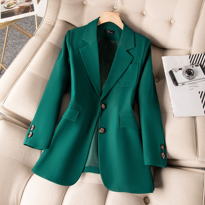 Women Formal Wear Coat - Mavi Siyah Yeşil Kadın Resmi Blazer