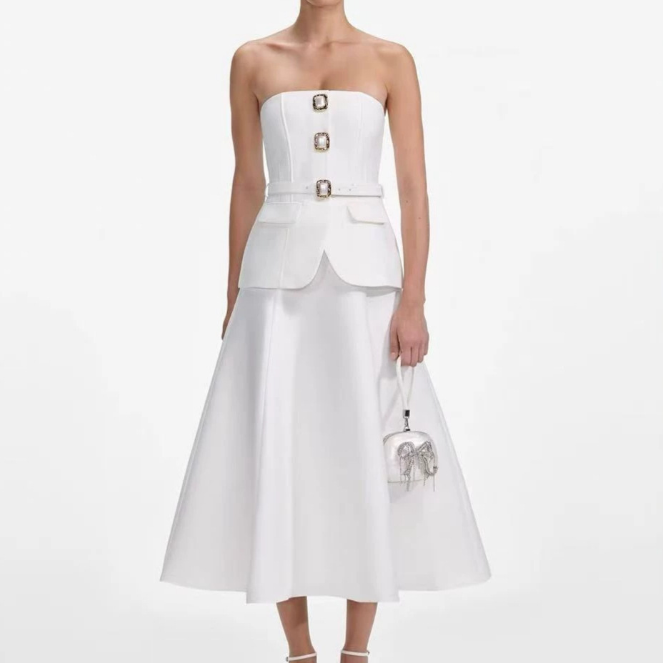 Kadınlar Seksi Straplez Elmas  - Women Formal Wear For Meeting incelemesi ve fiyatı