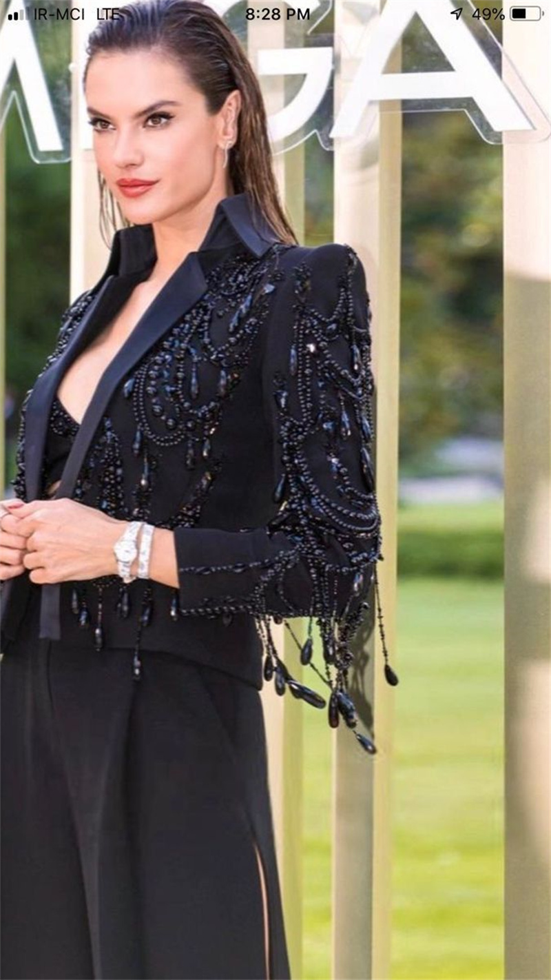 Siyah Kristaller Kadın Takım E - Women Formal Wear Coat incelemesi ve fiyatı