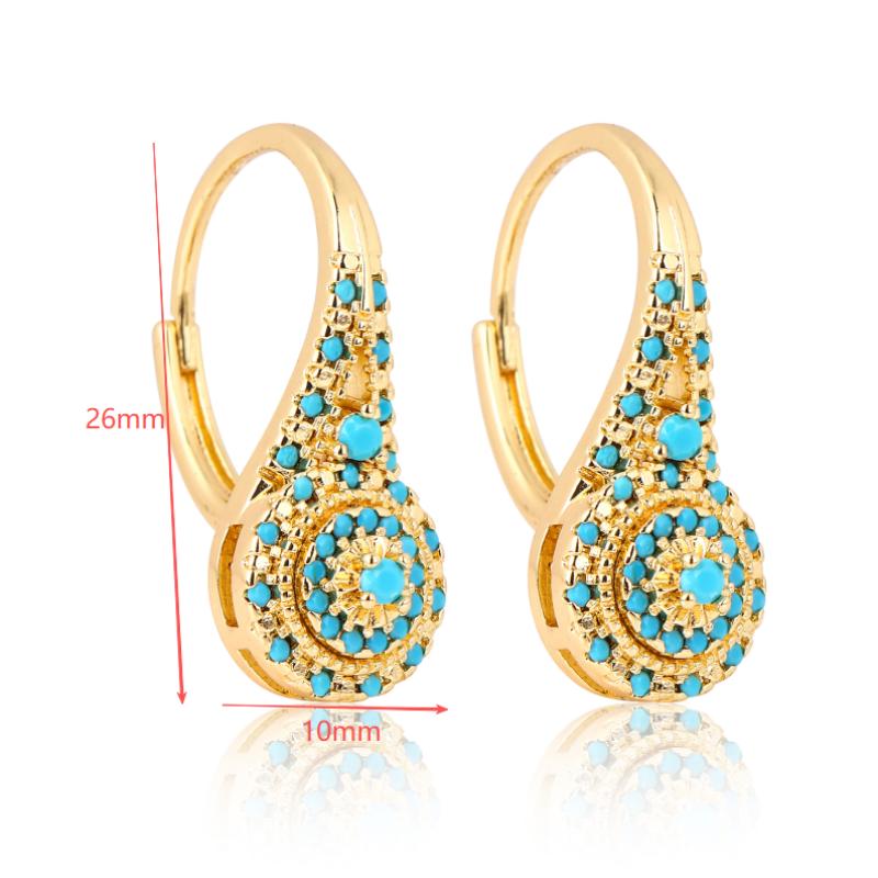 Etnik Yaratıcı Turkuaz Küpeler - Women Formal Wear Ethnic incelemesi ve fiyatı