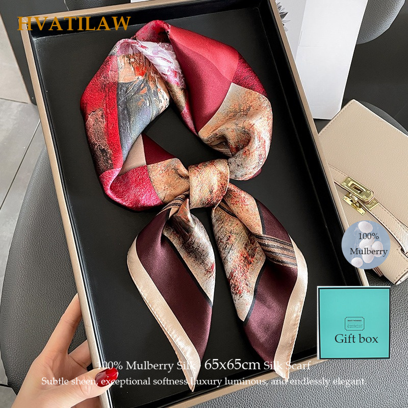 100% Gerçek Ipek Kare Eşarp Ka - Scarf Silk Neck incelemesi ve fiyatı