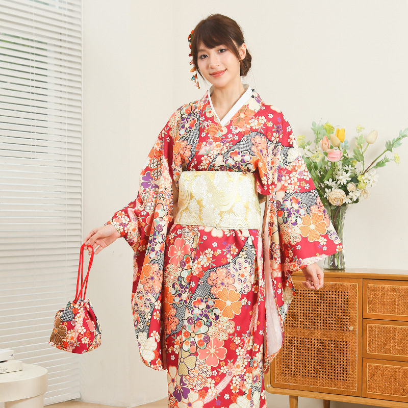 Japon Kimono Kadın Geliştirilm - Women Formal Wear Ethnic incelemesi ve fiyatı