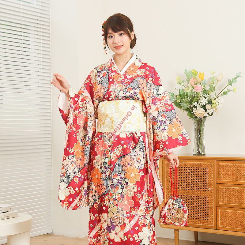 Japon Kimono Kadın Geliştirilm - Women Formal Wear Ethnic incelemesi ve fiyatı