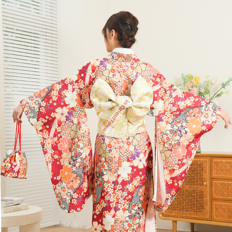 Japon Kimono Kadın Geliştirilm - Women Formal Wear Ethnic incelemesi ve fiyatı
