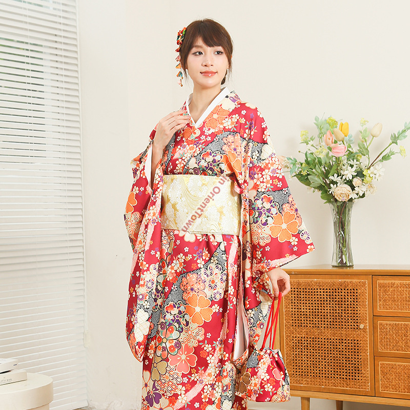 Japon Kimono Kadın Geliştirilm - Women Formal Wear Ethnic incelemesi ve fiyatı