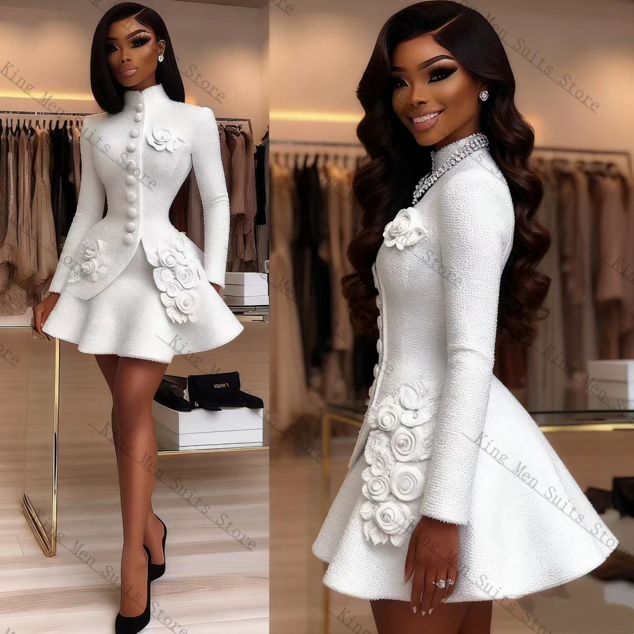 Lüks Beyaz Kadın Takım Elbise  - Women Formal Wear Coat incelemesi ve fiyatı
