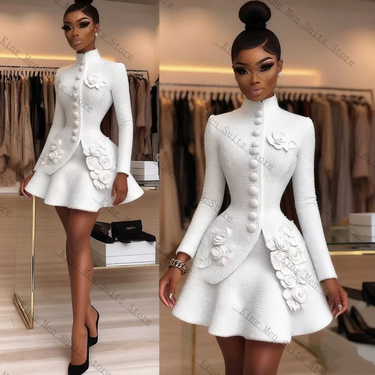 Lüks Beyaz Kadın Takım Elbise  - Women Formal Wear Coat incelemesi ve fiyatı