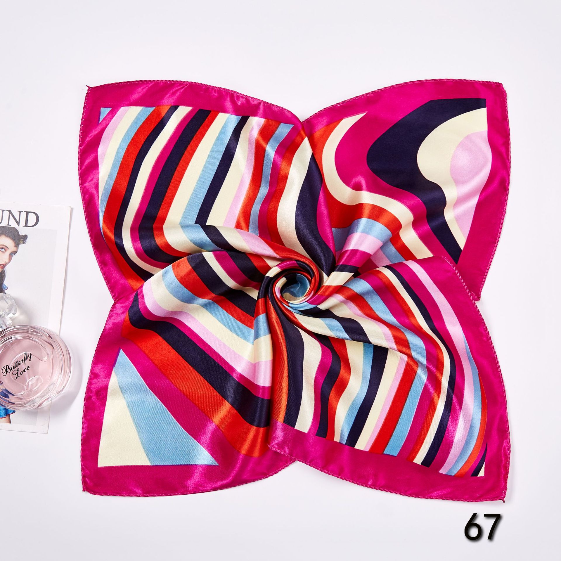 50*50cm kare ipek eşarplar eşa - Scarf Silk Neck incelemesi ve fiyatı