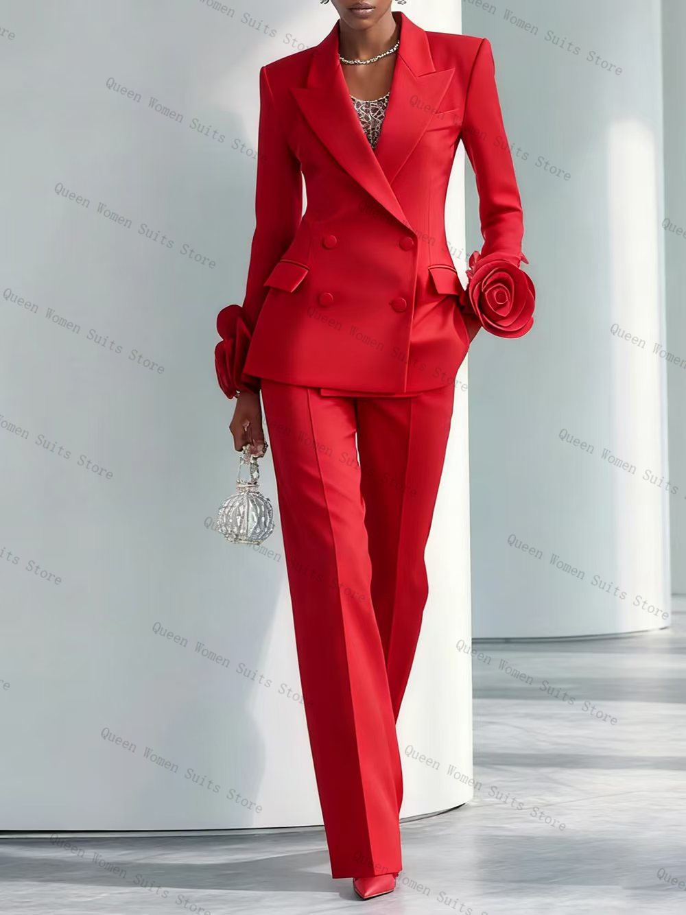 Lüks Kırmızı Kadın Takım Elbis - Women Formal Wear Coat incelemesi ve fiyatı