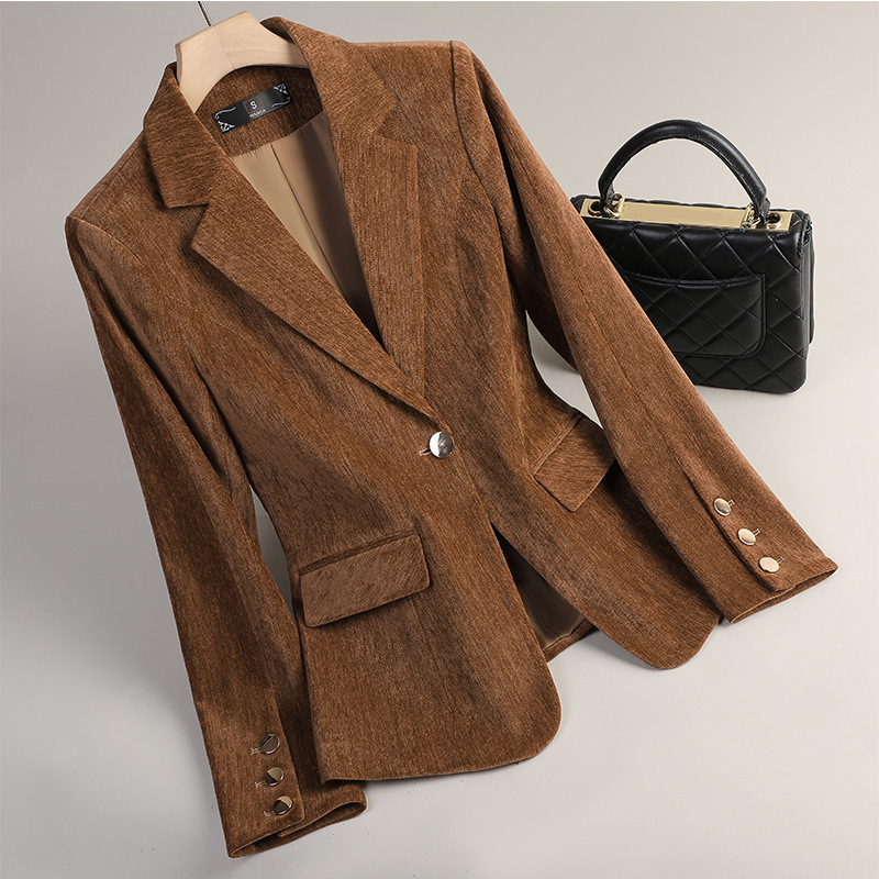 Sarı Altın Kadife Blazer Kadın - Women Formal Wear Coat incelemesi ve fiyatı