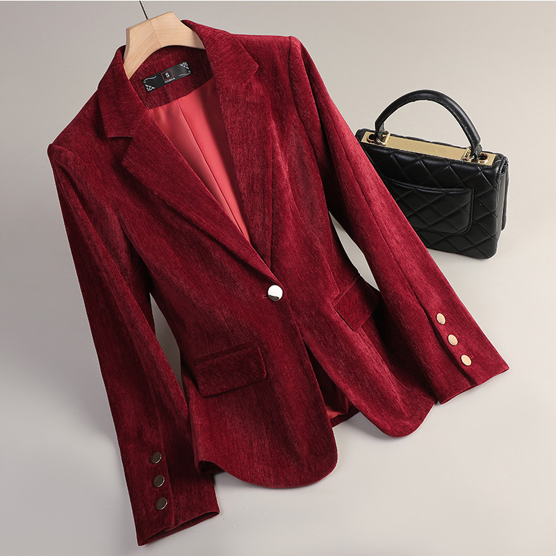 Sarı Altın Kadife Blazer Kadın - Women Formal Wear Coat incelemesi ve fiyatı