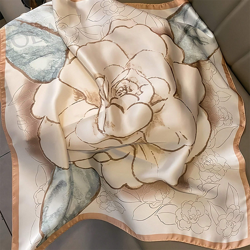 2024 Tasarım Moda Baskı Saten  - Scarf Silk Neck incelemesi ve fiyatı