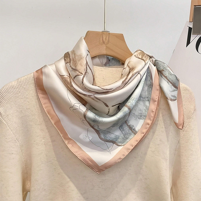 2024 Tasarım Moda Baskı Saten  - Scarf Silk Neck incelemesi ve fiyatı