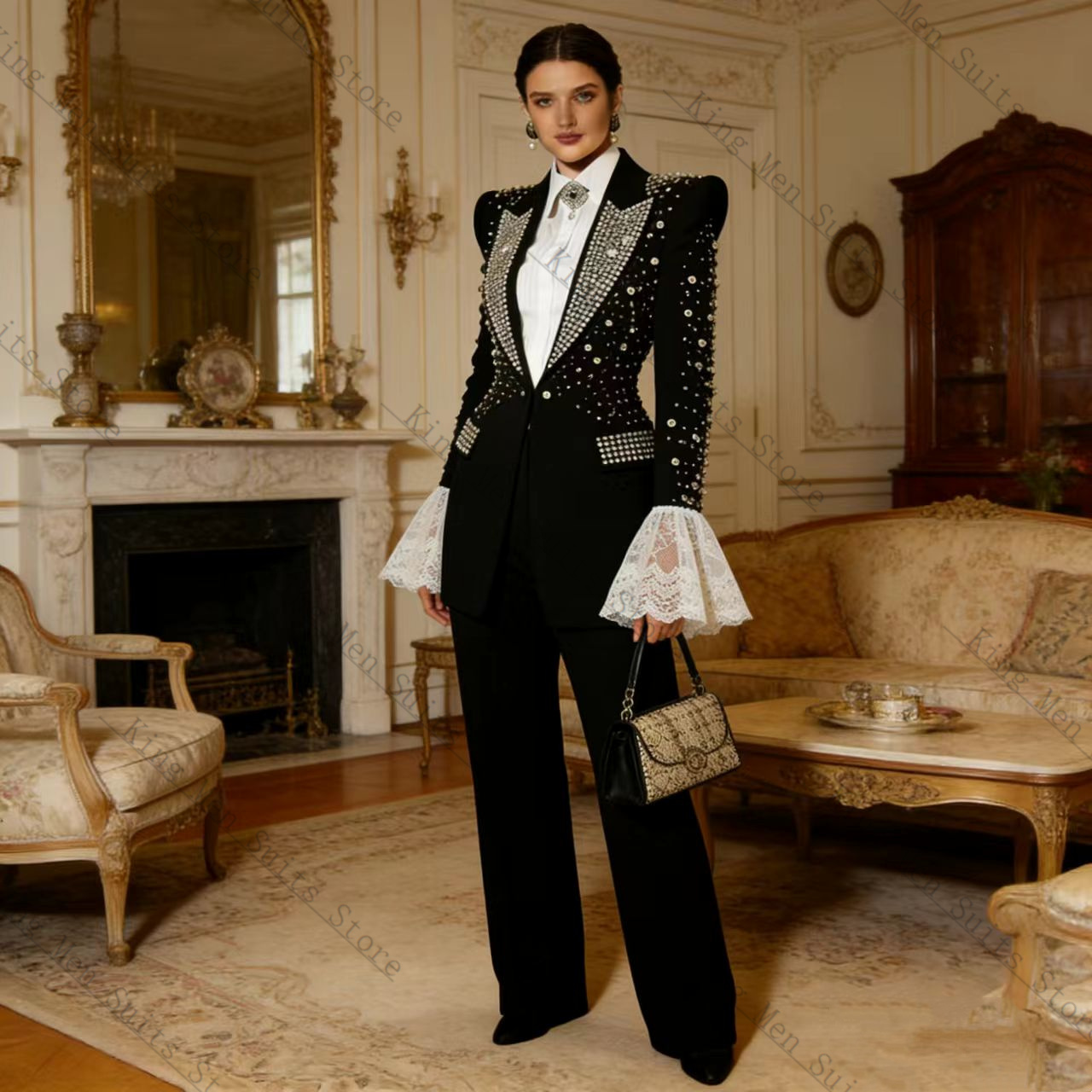 Kristaller Siyah Kadın Takım E - Women Formal Wear Coat incelemesi ve fiyatı