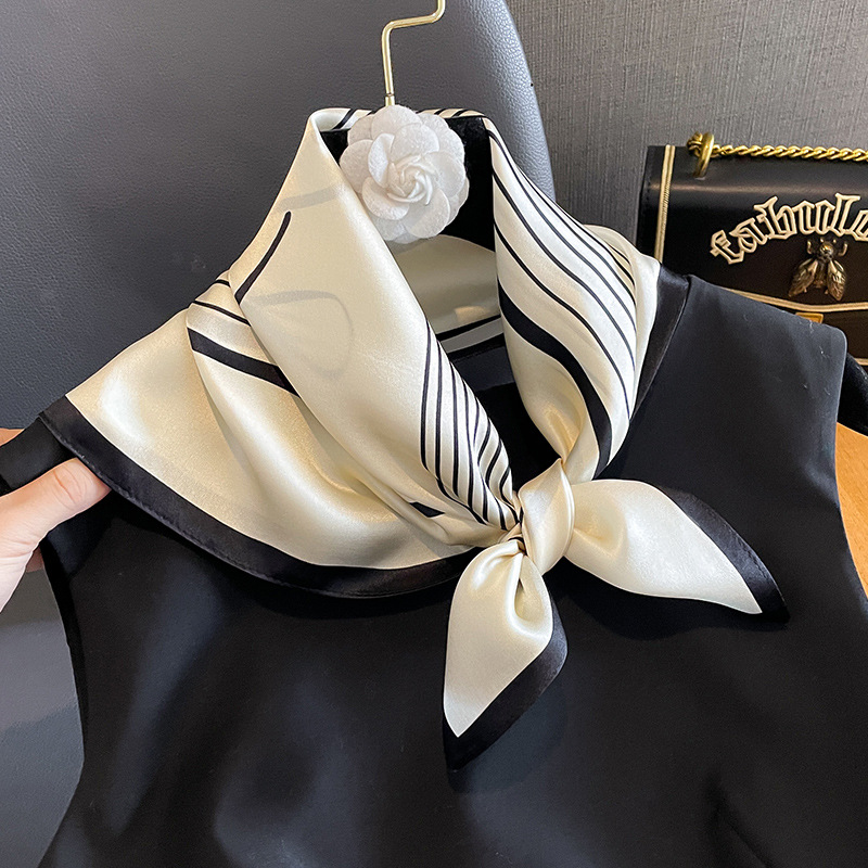 Tasarım şal 100% gerçek ipek k - Scarf Silk Neck incelemesi ve fiyatı