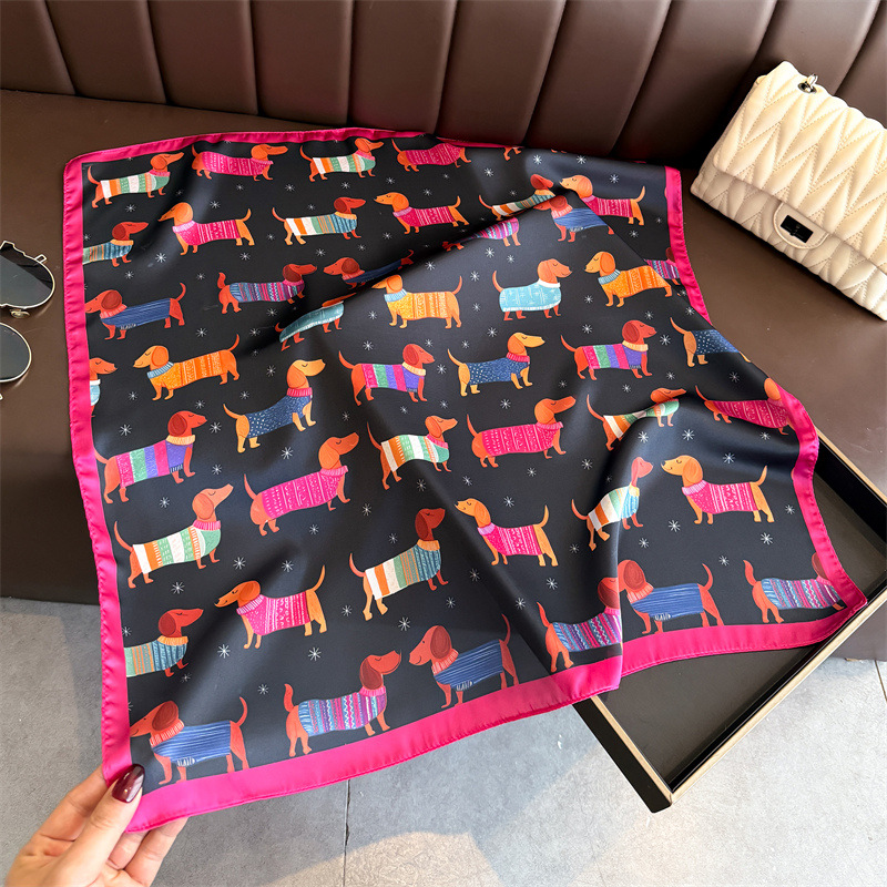 Moda Wiener Köpek Baskı Bandan - Scarf Silk Neck incelemesi ve fiyatı