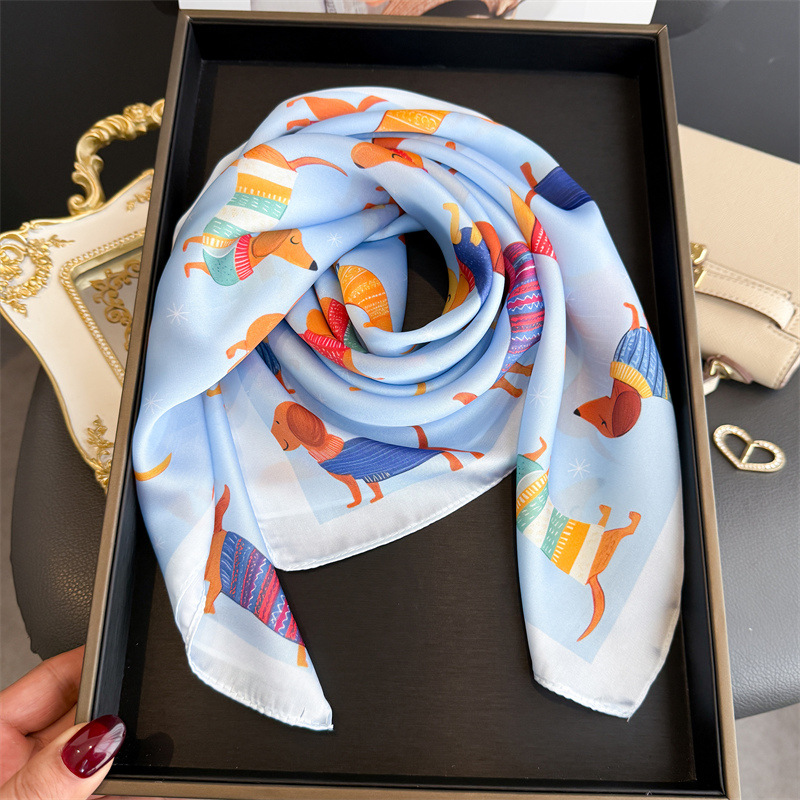 Moda Wiener Köpek Baskı Bandan - Scarf Silk Neck incelemesi ve fiyatı
