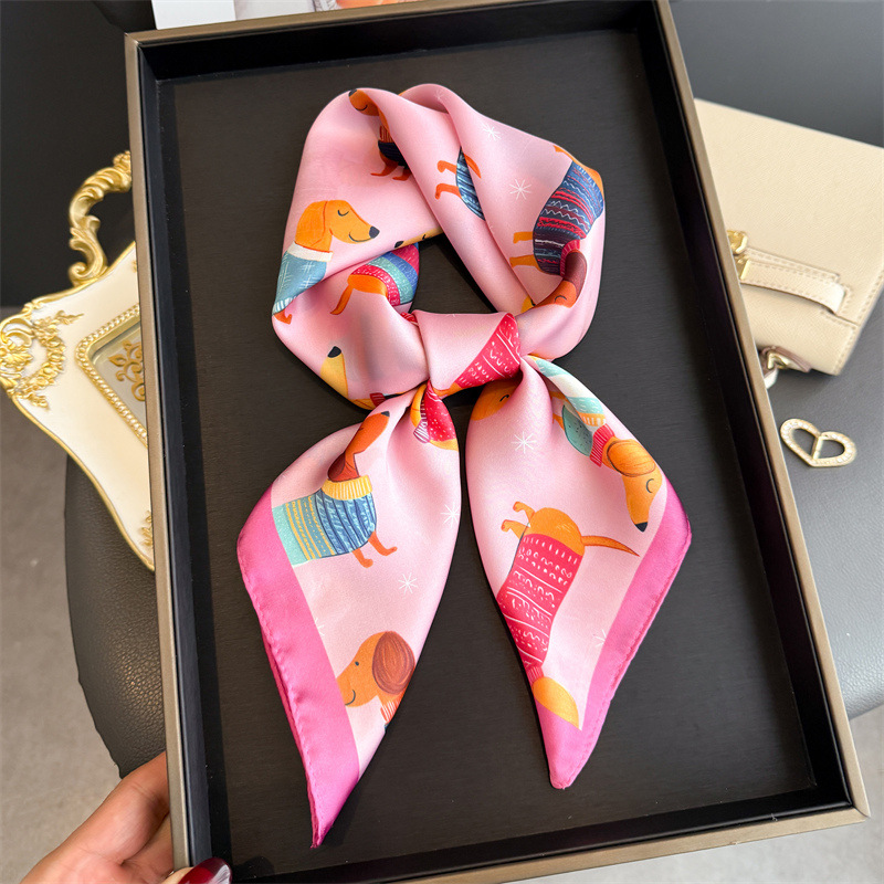 Moda Wiener Köpek Baskı Bandan - Scarf Silk Neck incelemesi ve fiyatı